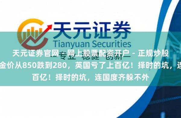 天元证券官网 - 网上股票配资开户 - 正规炒股杠杆如何注册 金价从850跌到280，英国亏了上百亿！择时的坑，连国度齐躲不外