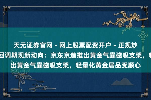 天元证券官网 - 网上股票配资开户 - 正规炒股杠杆如何注册 金价回调期现新动向：京东京造推出黄金气囊磁吸支架，轻量化黄金居品受顺心